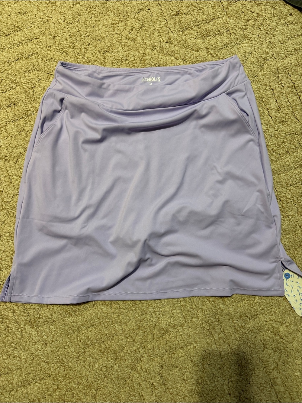 Lavender Active Midi Skirt with Built-In Shorts - Women's